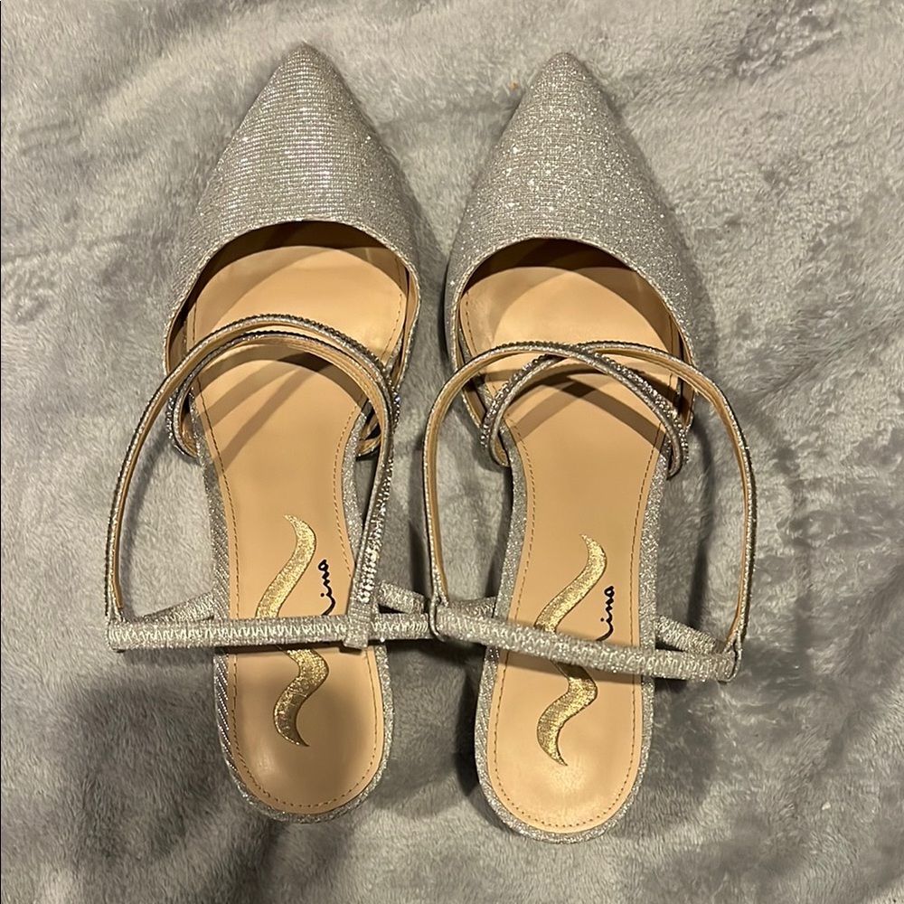 Elegant Silver Women's Shoes